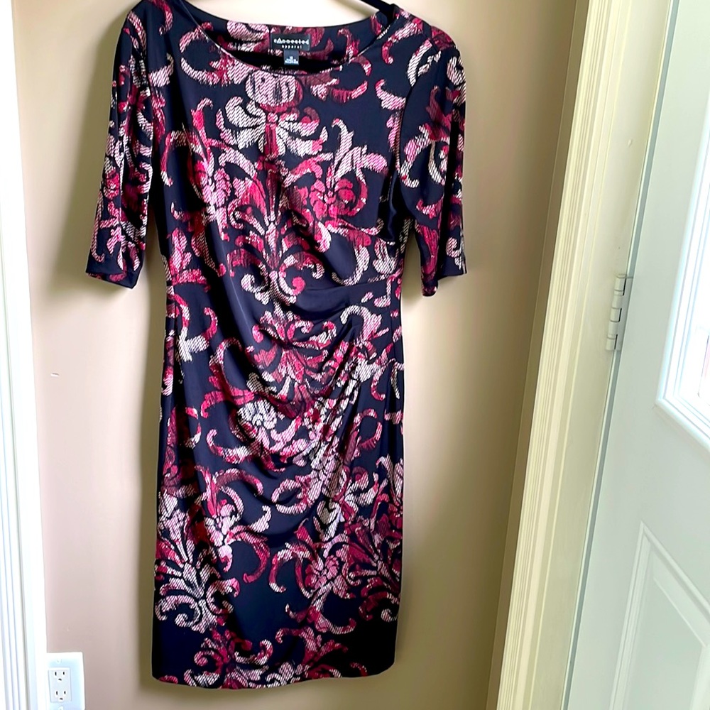 Connected apparel dress with sleeves